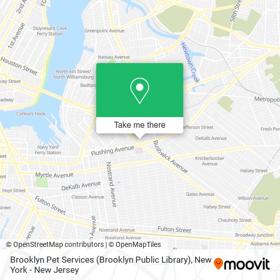 Mapa de Brooklyn Pet Services (Brooklyn Public Library)