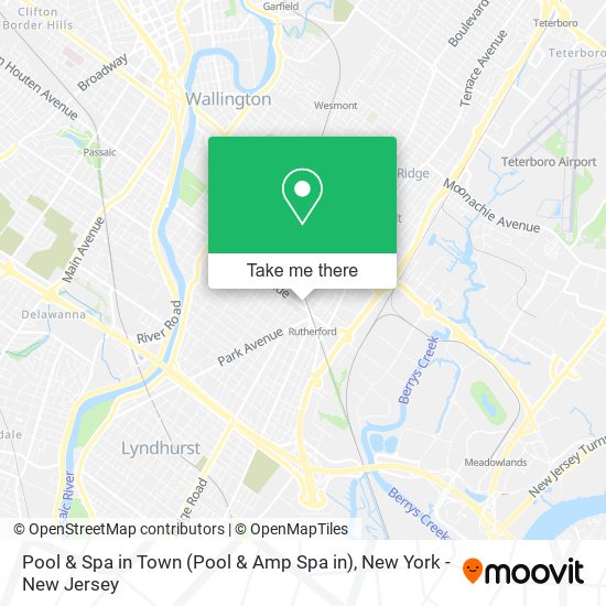 Pool & Spa in Town map