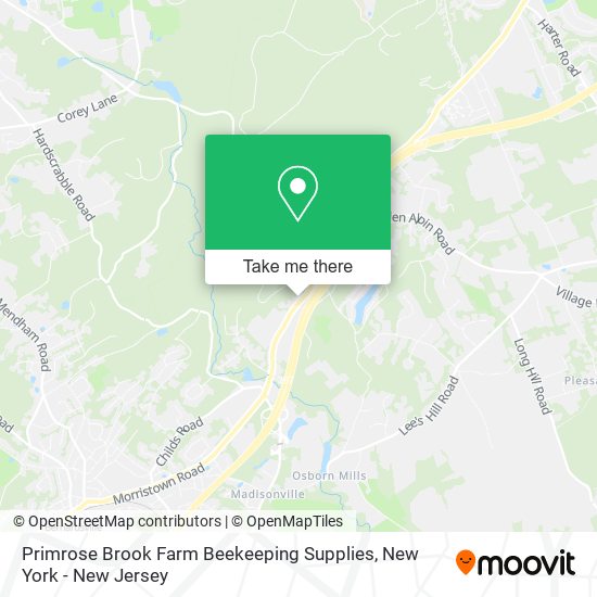 Mapa de Primrose Brook Farm Beekeeping Supplies