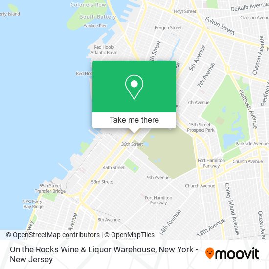 Mapa de On the Rocks Wine & Liquor Warehouse
