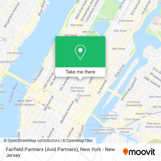 Mapa de Fairfield Partners (Avid Partners)