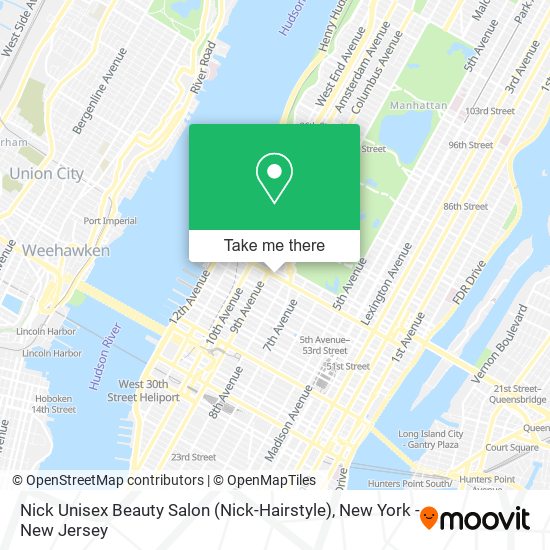 Mapa de Nick Unisex Beauty Salon (Nick-Hairstyle)