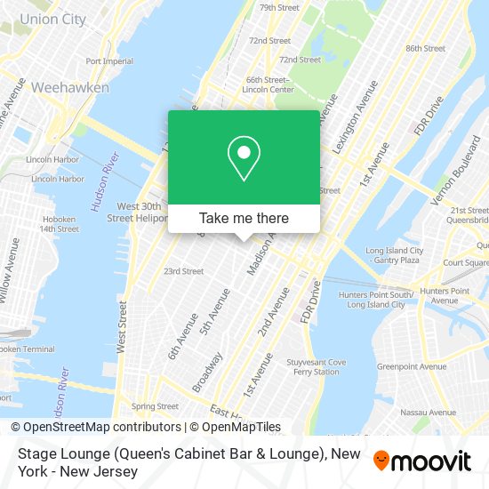 Mapa de Stage Lounge (Queen's Cabinet Bar & Lounge)
