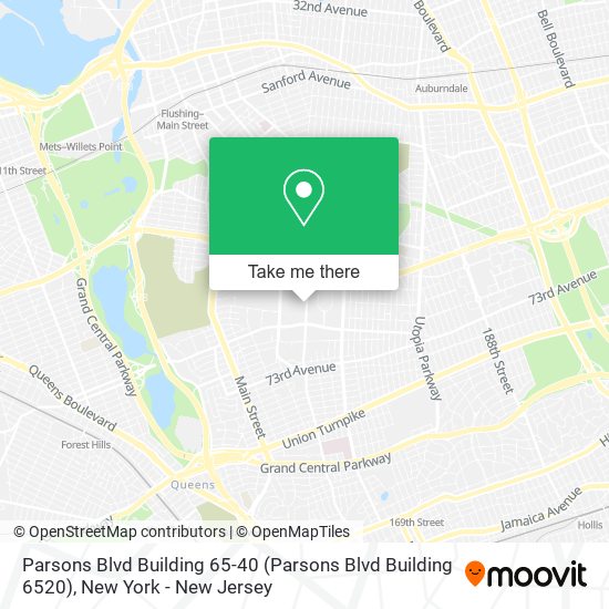 Mapa de Parsons Blvd Building 65-40 (Parsons Blvd Building 6520)