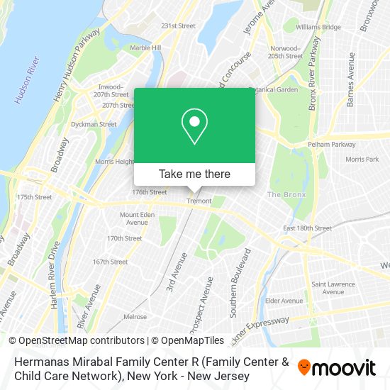 Mapa de Hermanas Mirabal Family Center R (Family Center & Child Care Network)
