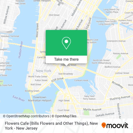 Flowers Cafe (Bills Flowers and Other Things) map