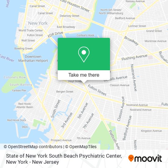 State of New York South Beach Psychiatric Center map
