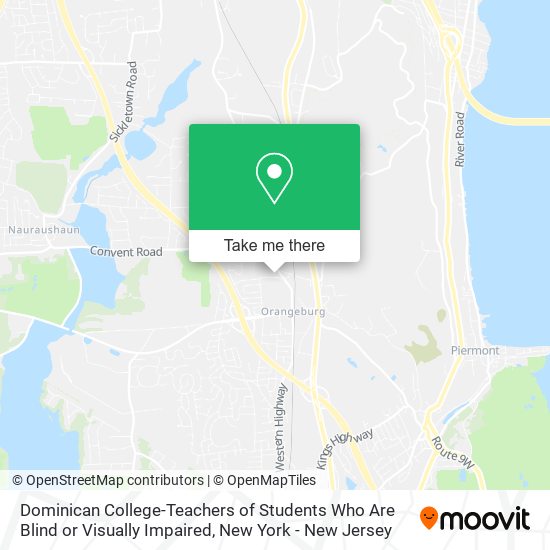 Dominican College-Teachers of Students Who Are Blind or Visually Impaired map