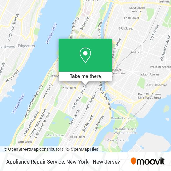 Appliance Repair Service map