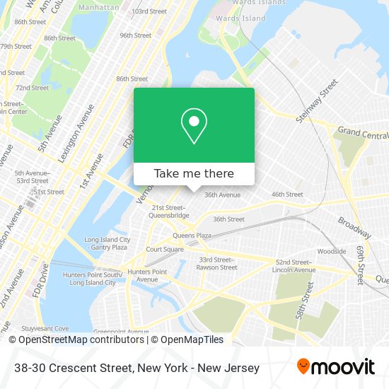 Mapa de 38-30 Crescent Street
