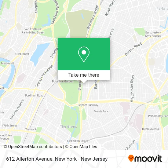 612 Allerton Avenue map