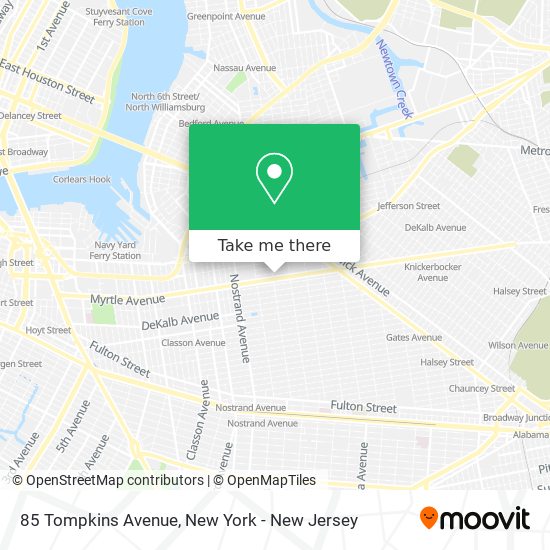 85 Tompkins Avenue map