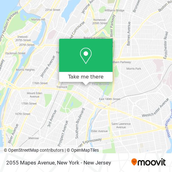 Mapa de 2055 Mapes Avenue