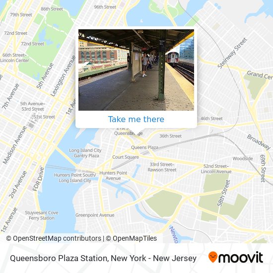 Mapa de Queensboro Plaza Station