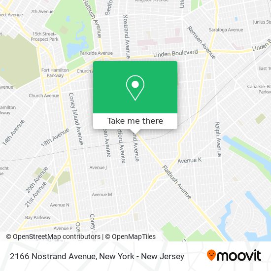 2166 Nostrand Avenue map