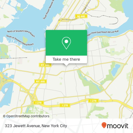 323 Jewett Avenue map