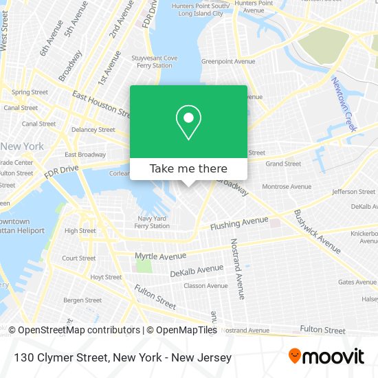 Mapa de 130 Clymer Street