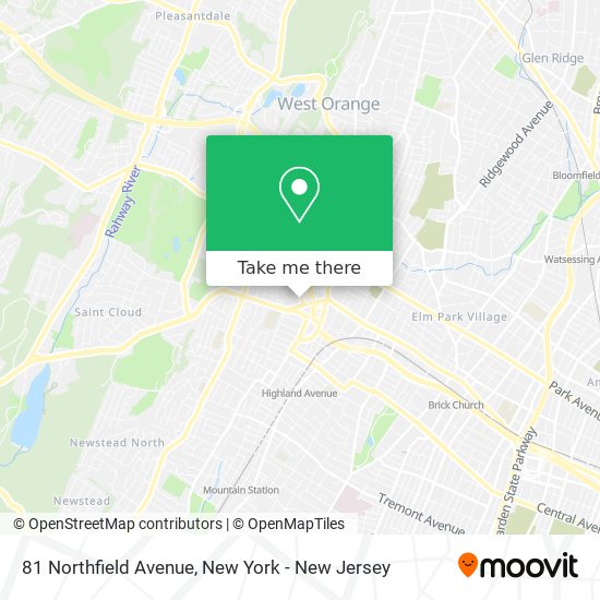 81 Northfield Avenue map