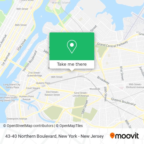 Mapa de 43-40 Northern Boulevard