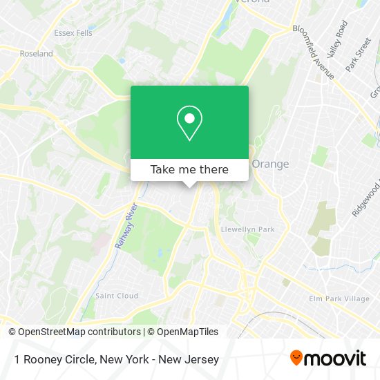 Mapa de 1 Rooney Circle