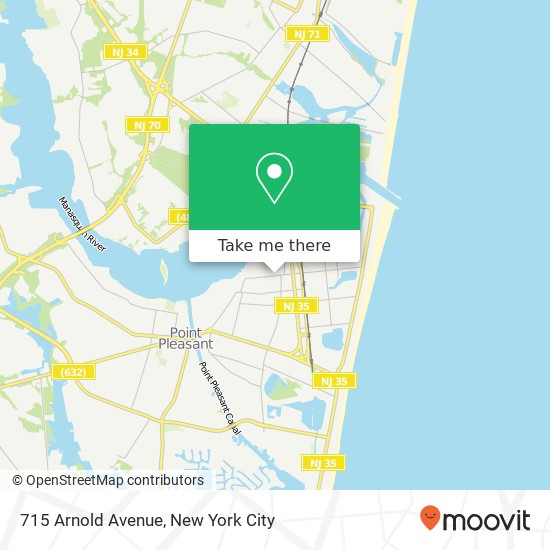 Mapa de 715 Arnold Avenue