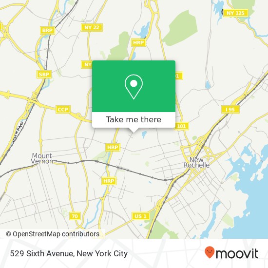 529 Sixth Avenue map