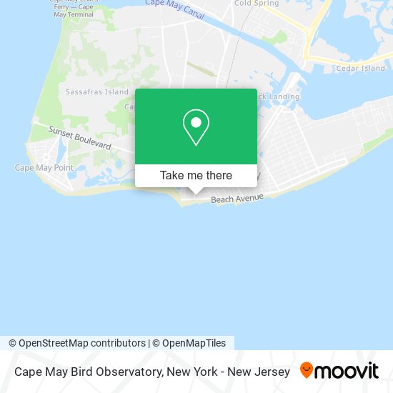 Mapa de Cape May Bird Observatory