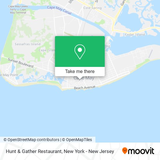 Mapa de Hunt & Gather Restaurant