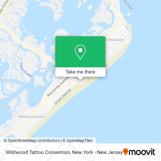 Wildwood Tattoo Convention map