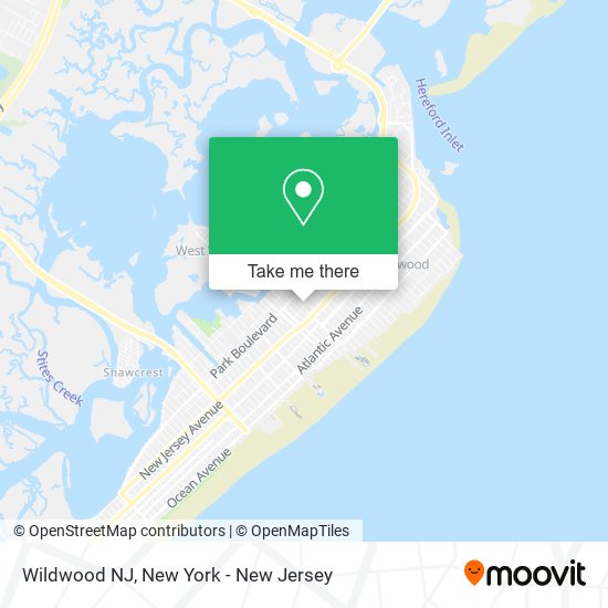 Mapa de Wildwood NJ