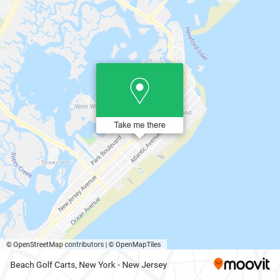 Beach Golf Carts map