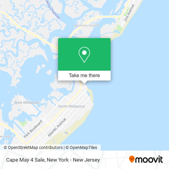 Mapa de Cape May 4 Sale
