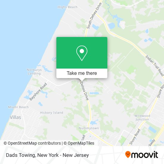Dads Towing map