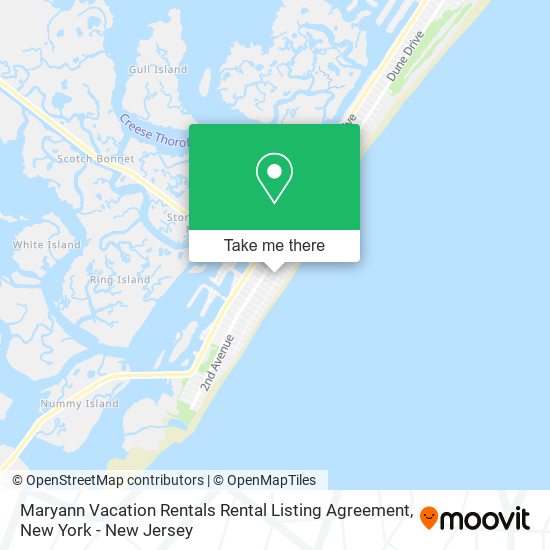 Maryann Vacation Rentals Rental Listing Agreement map