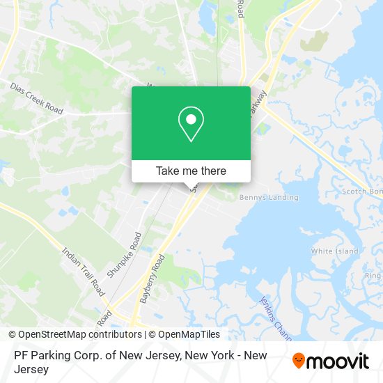 PF Parking Corp. of New Jersey map