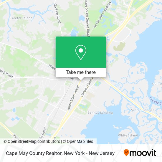 Mapa de Cape May County Realtor