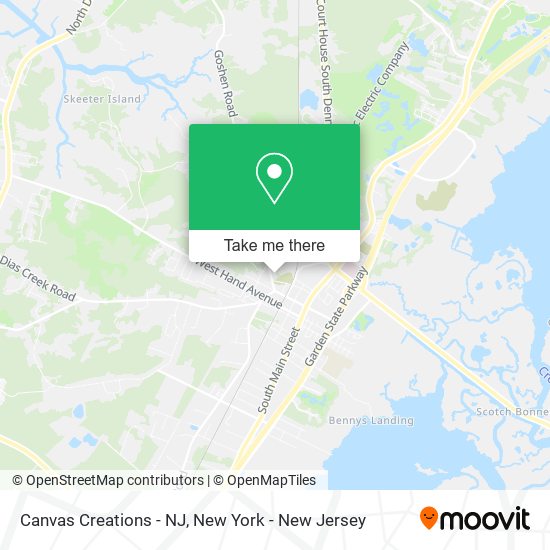 Canvas Creations - NJ map