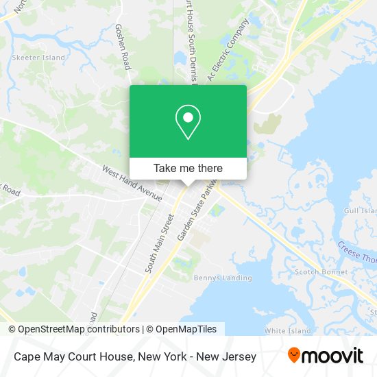 Mapa de Cape May Court House