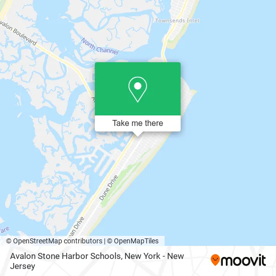 Avalon Stone Harbor Schools map