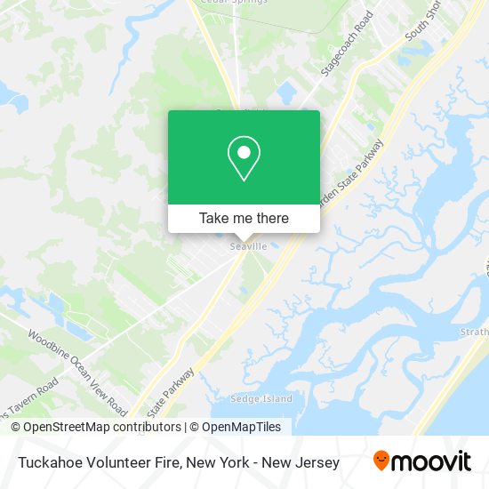 Tuckahoe Volunteer Fire map