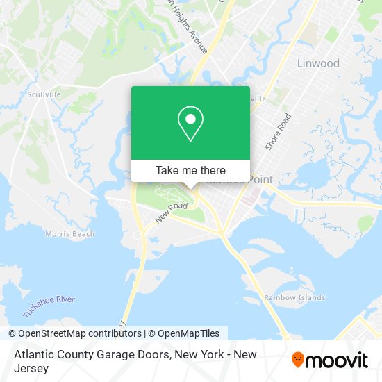 Atlantic County Garage Doors map