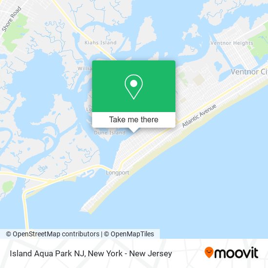 Island Aqua Park NJ map