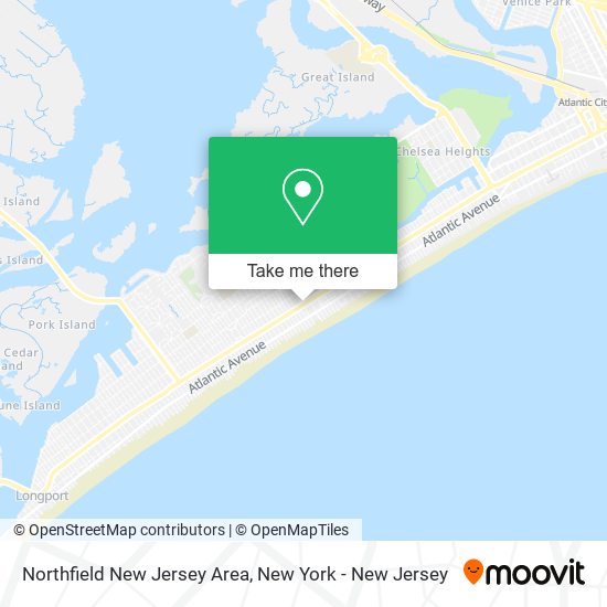 Northfield New Jersey Area map