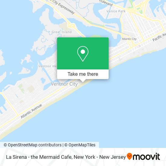 Mapa de La Sirena - the Mermaid Cafe