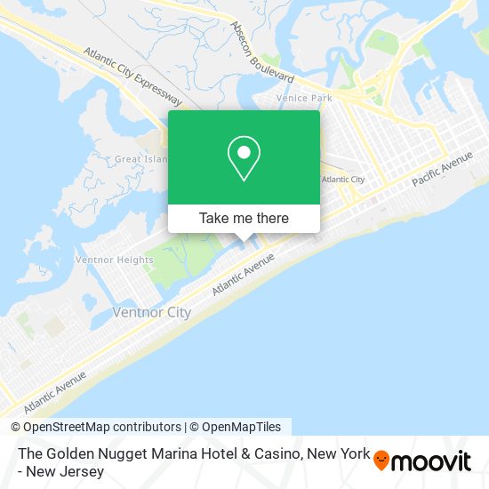 Mapa de The Golden Nugget Marina Hotel & Casino