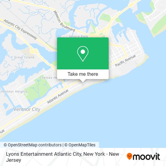 Mapa de Lyons Entertainment Atlantic City