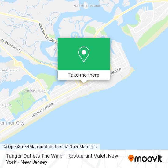 Mapa de Tanger Outlets The Walk! - Restaurant Valet