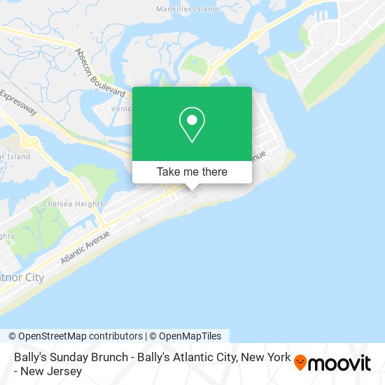 Bally's Sunday Brunch - Bally's Atlantic City map