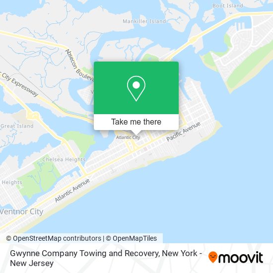 Mapa de Gwynne Company Towing and Recovery