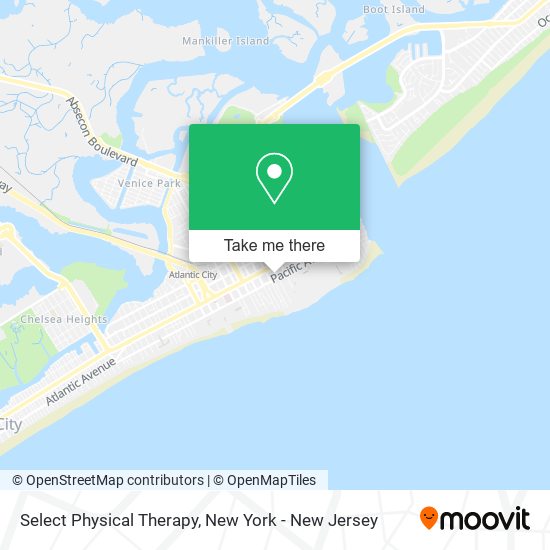 Mapa de Select Physical Therapy